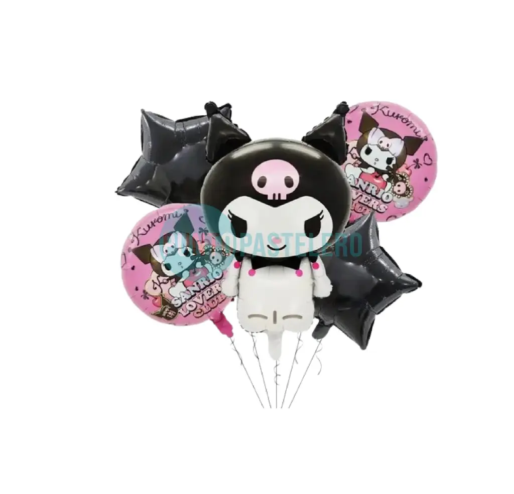 SET DE GLOBOS KUROMI MELODY (5 PZ)