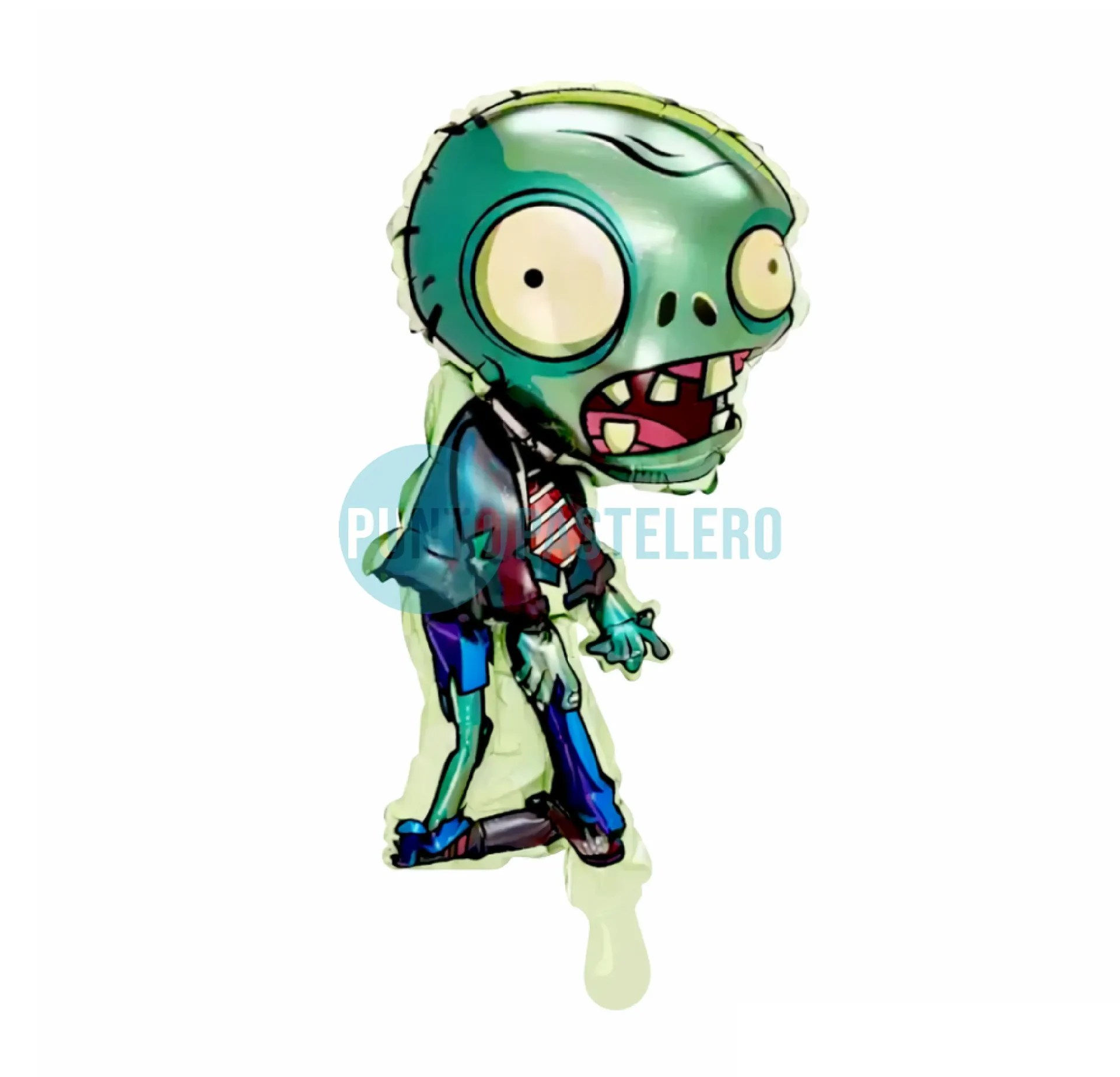GLOBO METALIZADO PLANTAS VS ZOMBIES FORMA ZOMBIE (40 CM) [11-5]