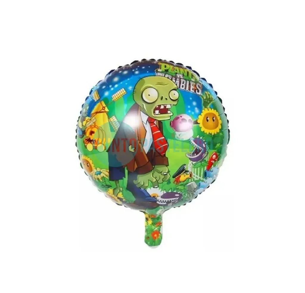 GLOBO METALIZADO PLANTAS VS ZOMBIES (45 CM) [11-5]