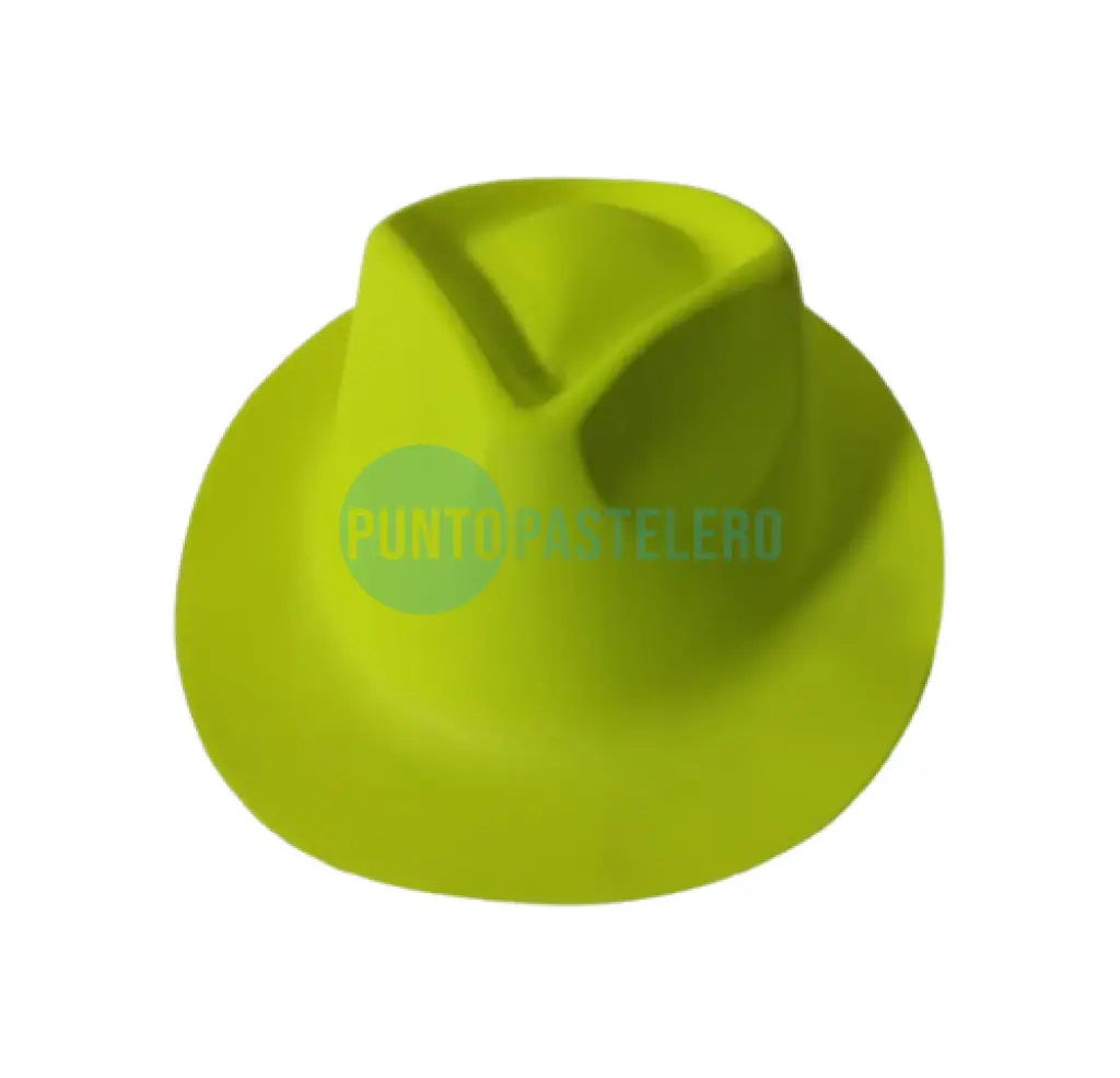 GORRO PLASTICO TANGUERO LISO AMARILLO