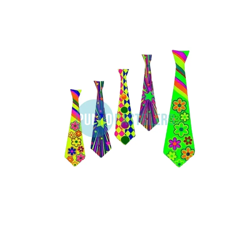 CORBATA PAYASO ESTAMPADA PLASTICO (X 12 U.)