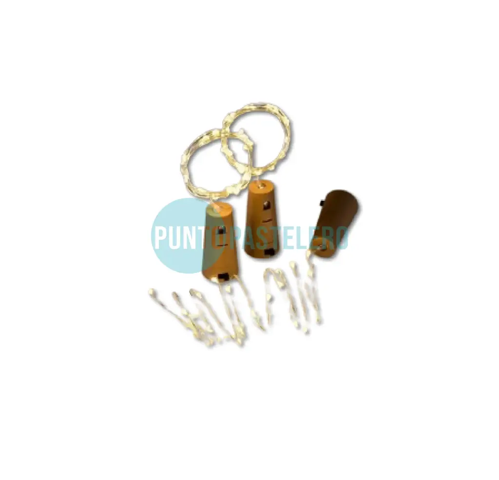 GUIRNALDA LED MICROALAMBRE CORCHO (3 MT) (CALIDO)