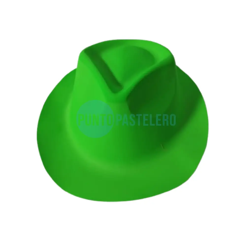GORRO PLASTICO TANGUERO LISO VERDE