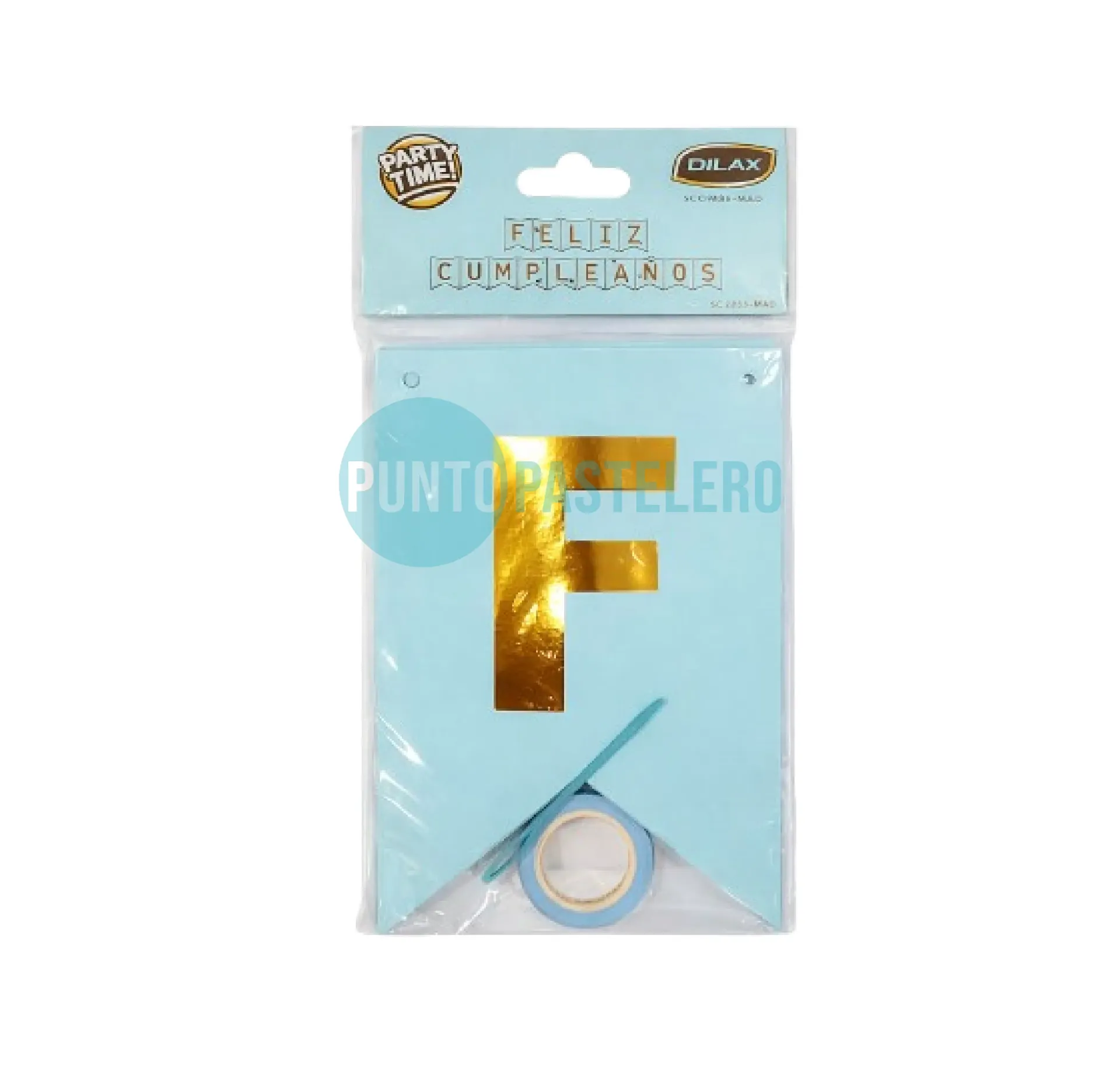 BANDERIN FELIZ CUMPLEAÑOS AQUA