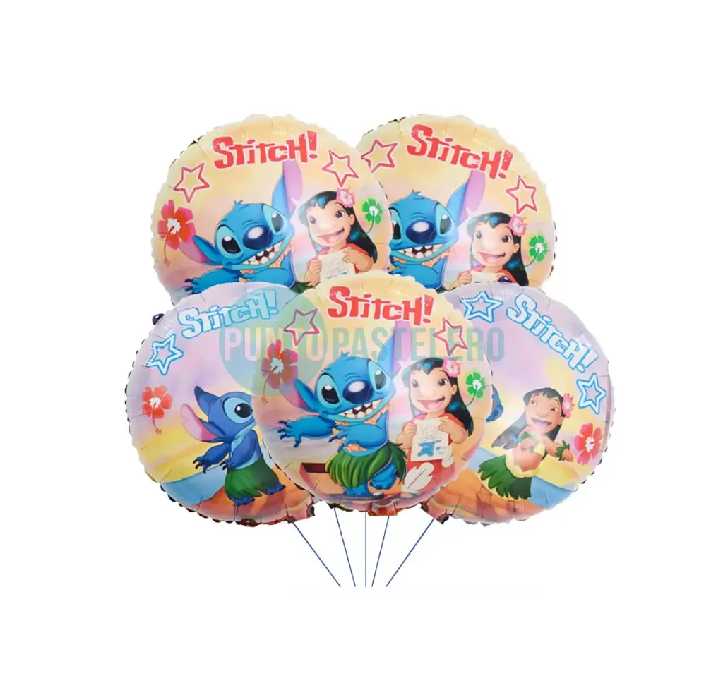 GLOBO METALIZADO LILO Y STITCH (23 CM) [4-2]