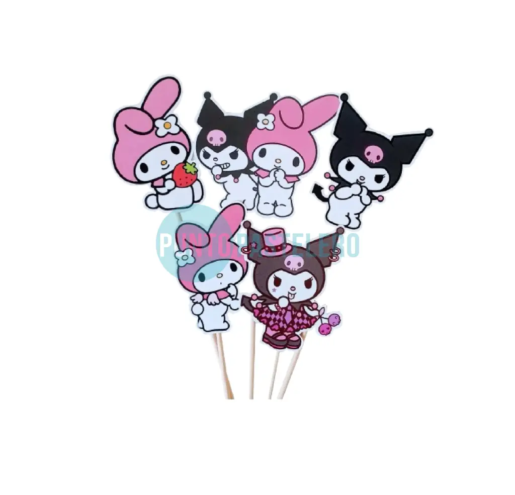 SET TOPPERS KUROMI MELODY (6 U.)