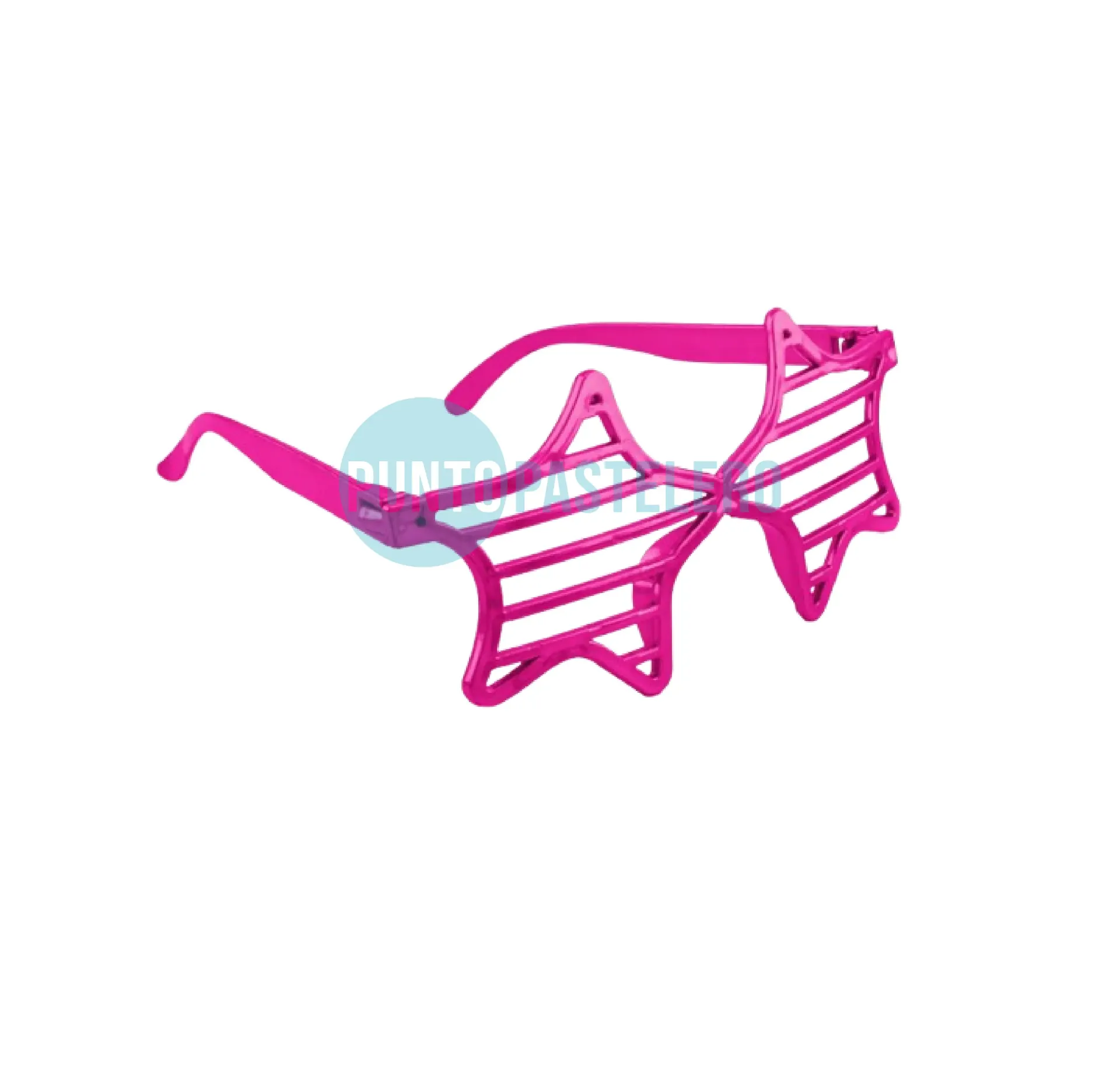 ANTEOJO GIGANTE ESTRELLA RAYADA FLUO