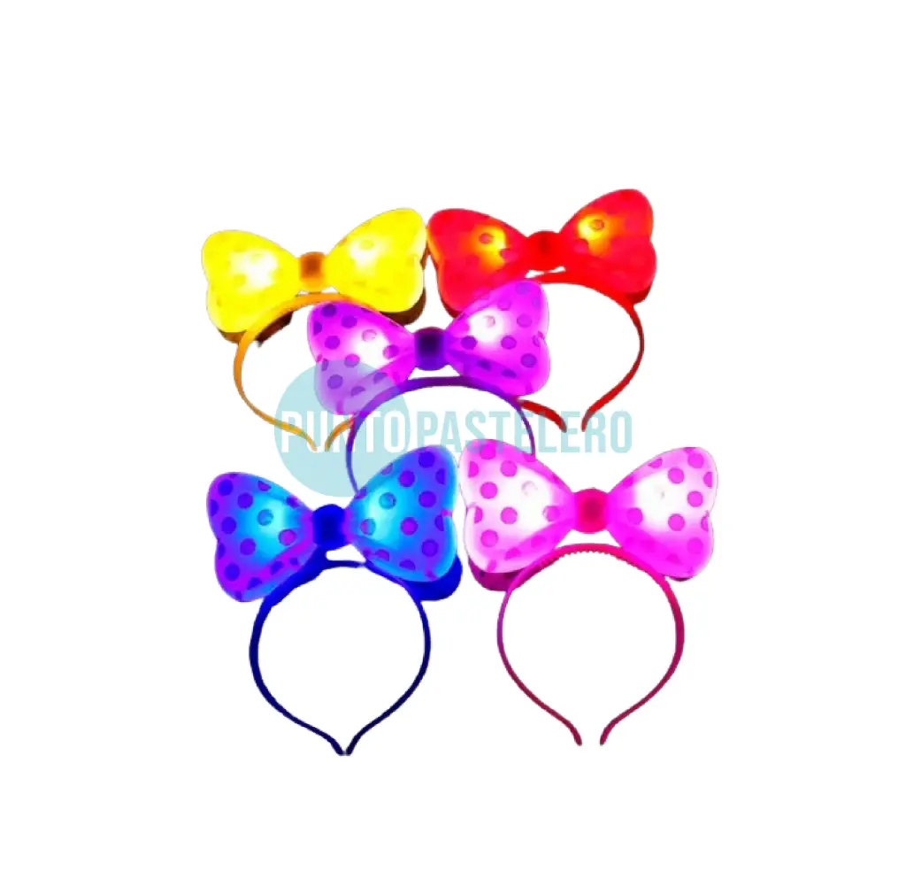 VINCHA MINNIE CON MOÑO Y LUCES