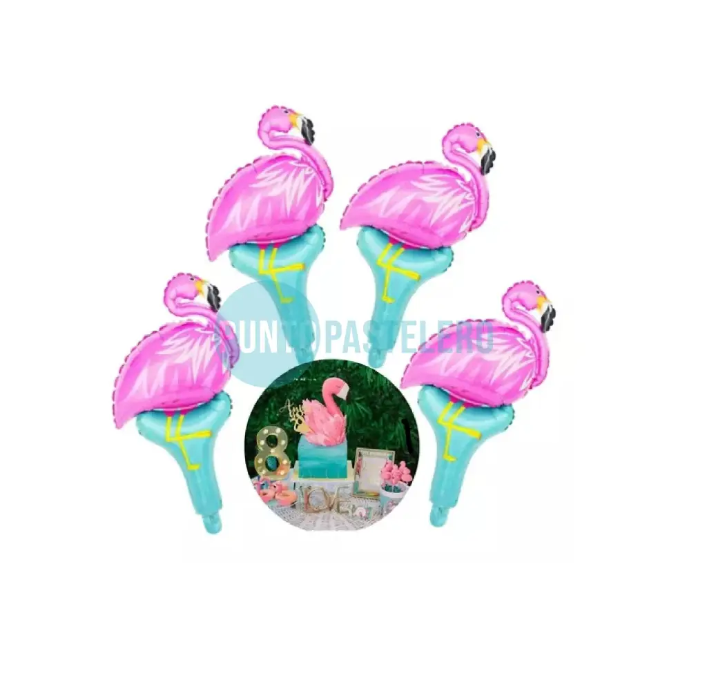 GLOBO METALIZADO SILUETA FLAMENCO (45 CM.) [C3-F5]