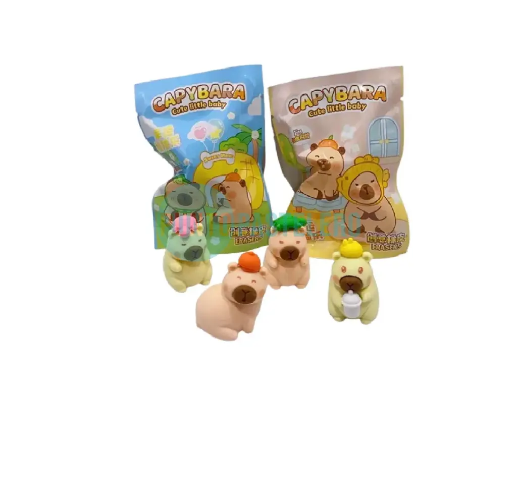 MUÑECO SORPRESA GOMA DE BORRAR CAPIBARAS (X U.) (MODELOS COLECCIONABLES)