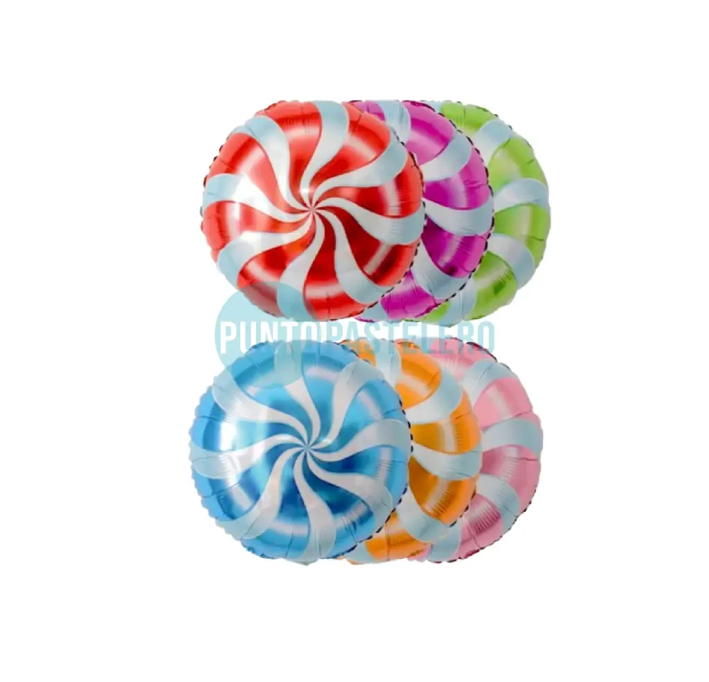 GLOBO METALIZADO CARAMELOS CANDY 45 CM (COLORES VARIOS) [24-2] [24-3]