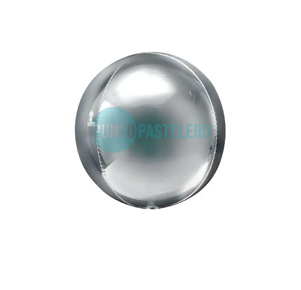 GLOBO METALIZADO ORBZ ESFERA PLATEADA 22" [37-4] [X32]