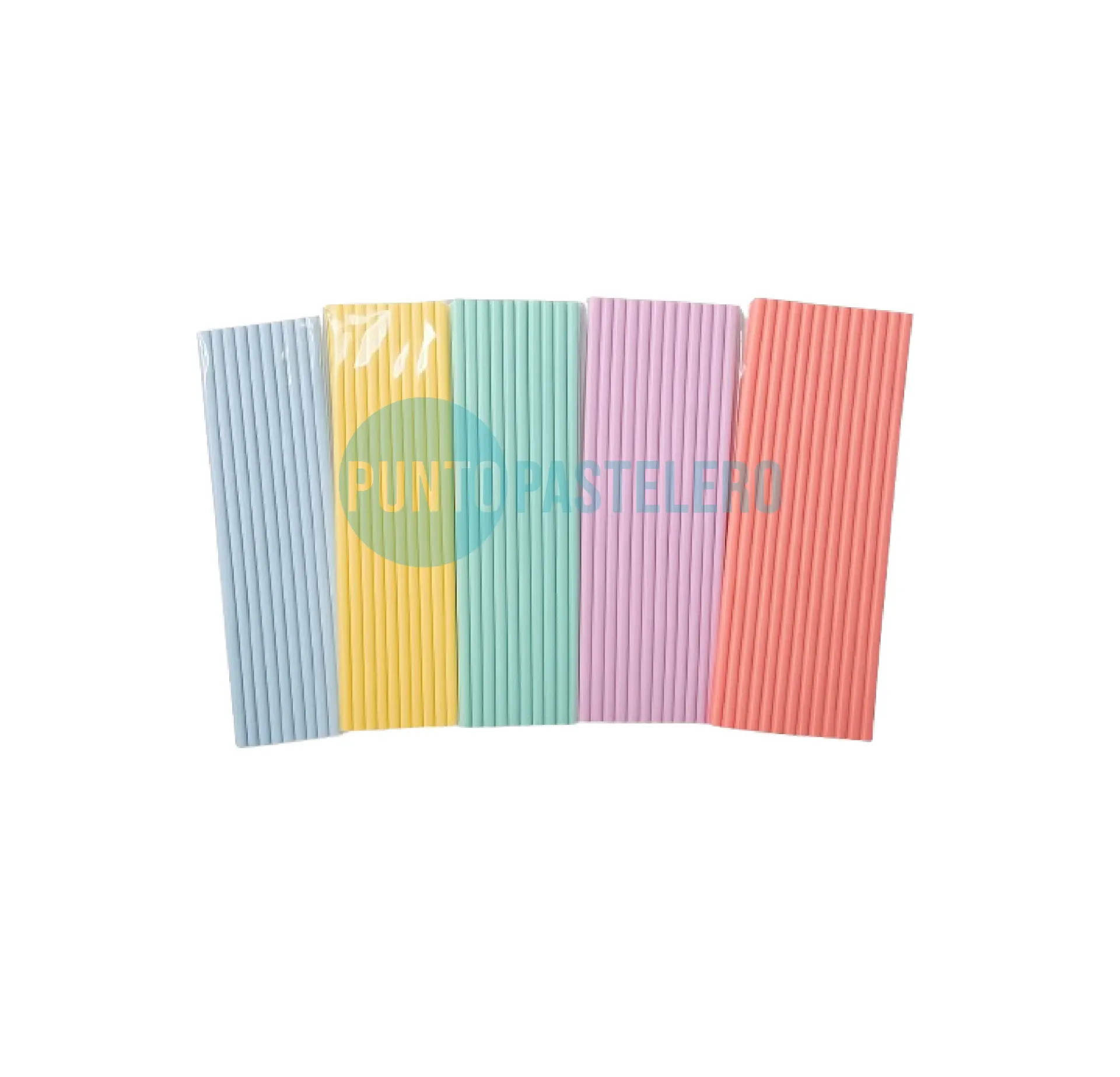 SORBETES POLIPAPEL (X 20 U.) (COLORES VARIOS)