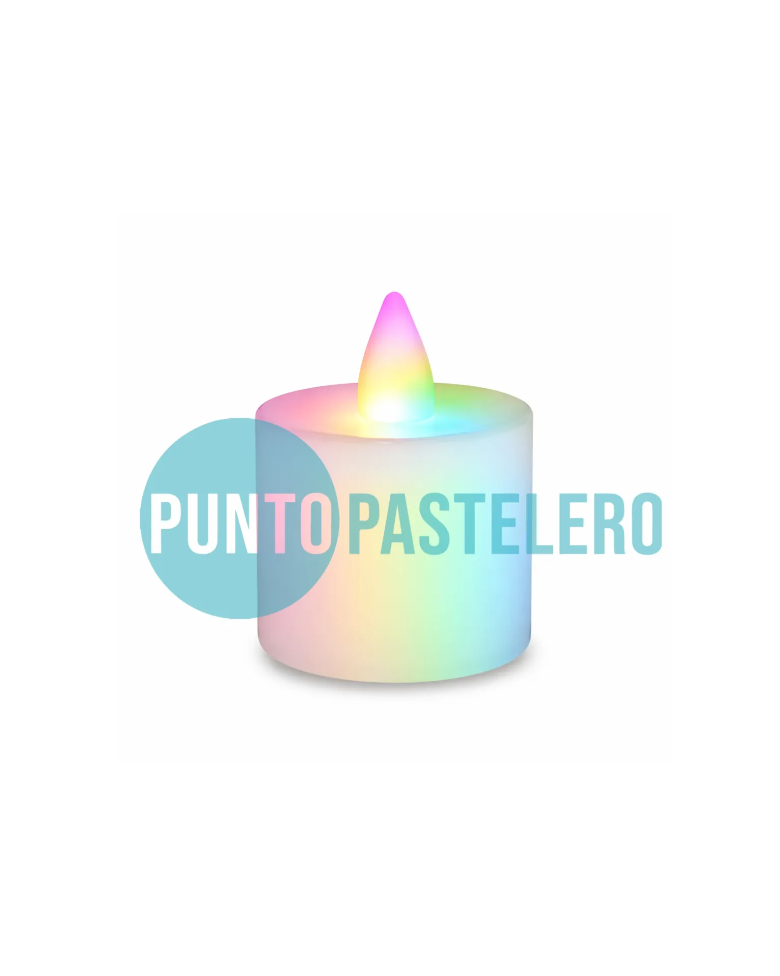 [00104352] VELA DE NOCHE LED ALTA 5 CM MULTICOLOR