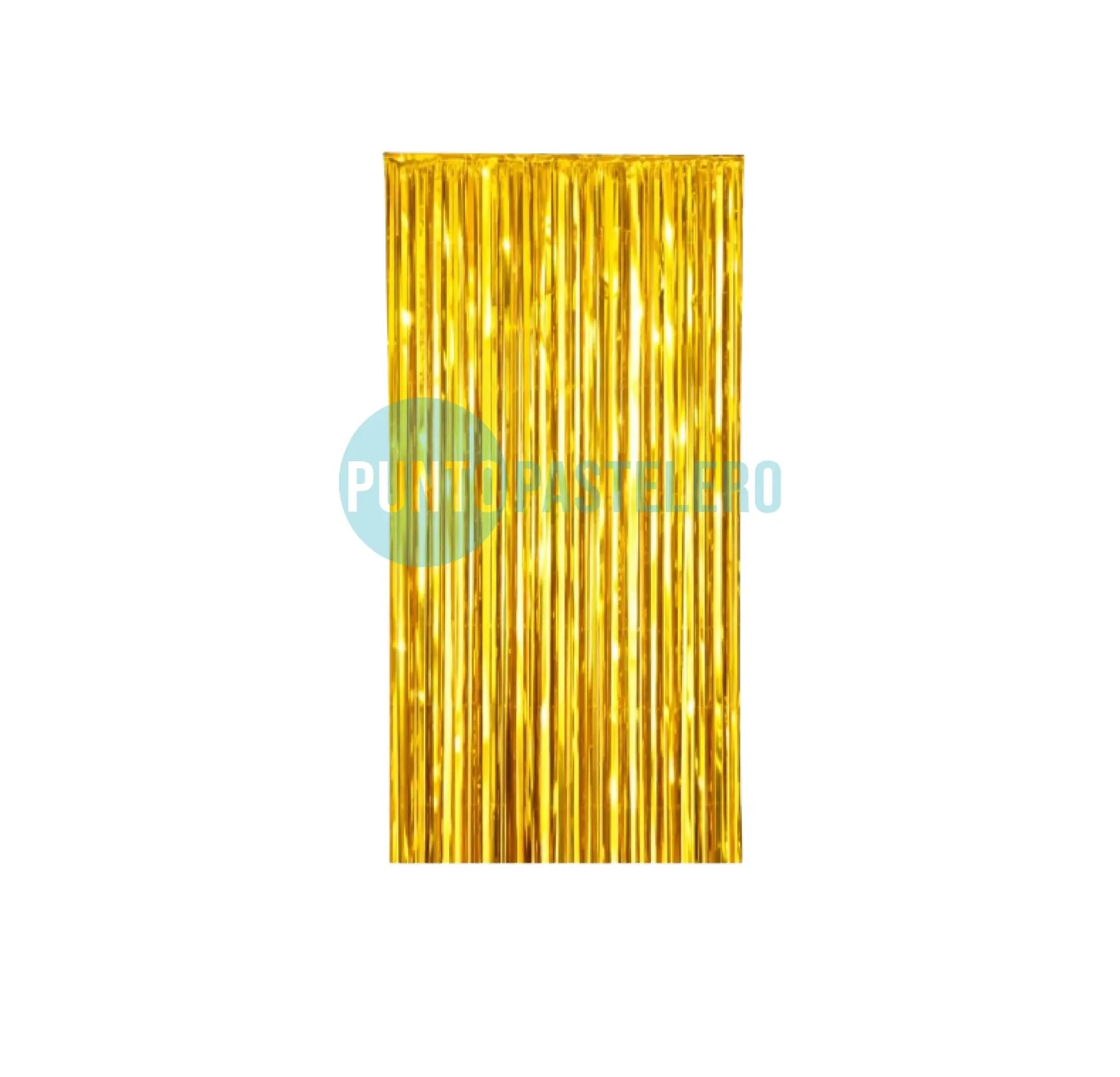 CORTINA METALIZADA DORADO FOIL FRINGE (1 X 2 MT.)
