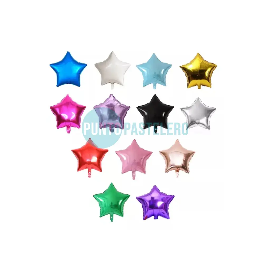 GLOBO ESTRELLA METALIZADO 45 CM (COLORES VARIOS)