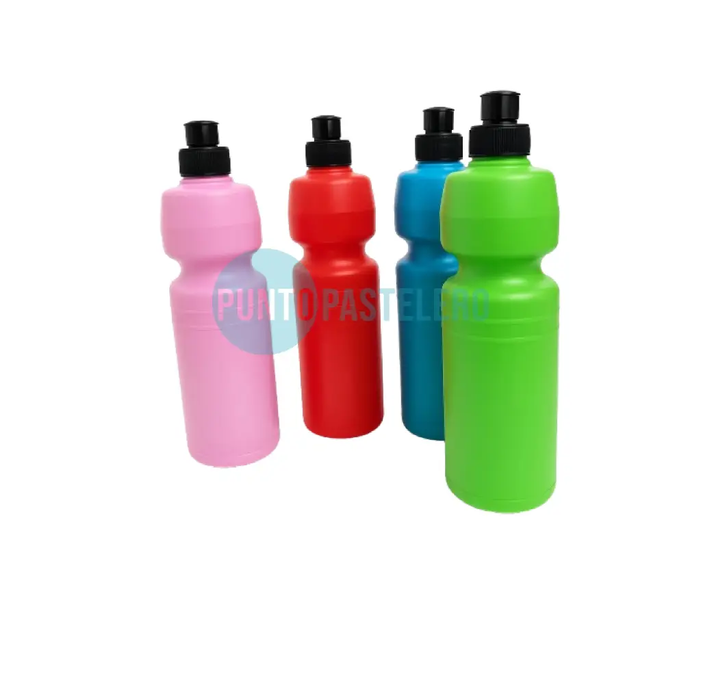BOTELLA DEPORTIVA PLASTICA 500 CC (CON PICO)