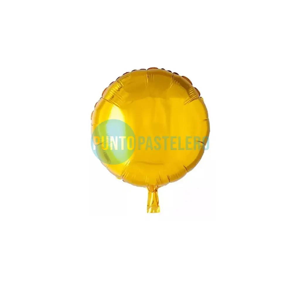 GLOBO JB METALIZADO REDONDO (46 CM) (DORADO) [23-3]
