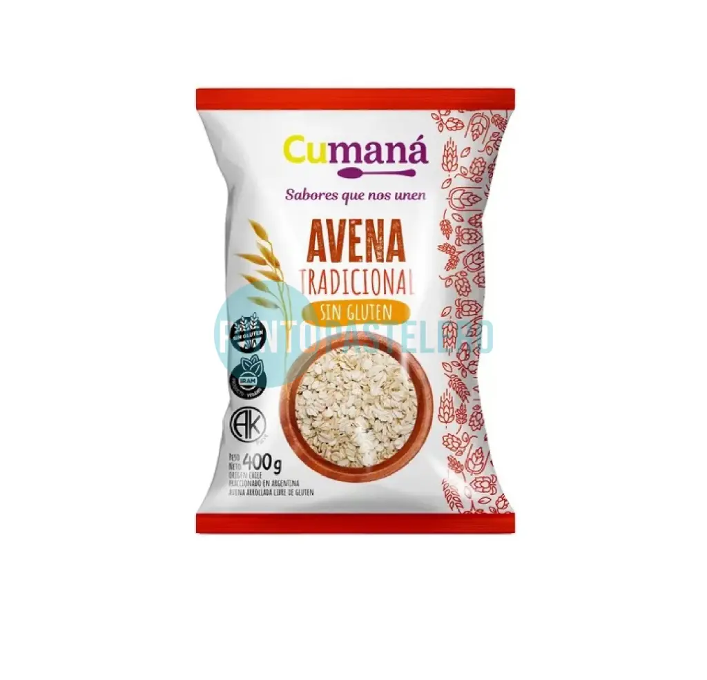 AVENA TRADICIONAL CUMANA (X 400 GR.) (SIN TACC)