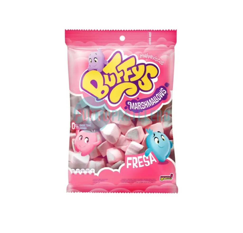 [16212] MALVAVISCOS BUFFYS CORAZON FRESA ROSA (X 450 GR.)