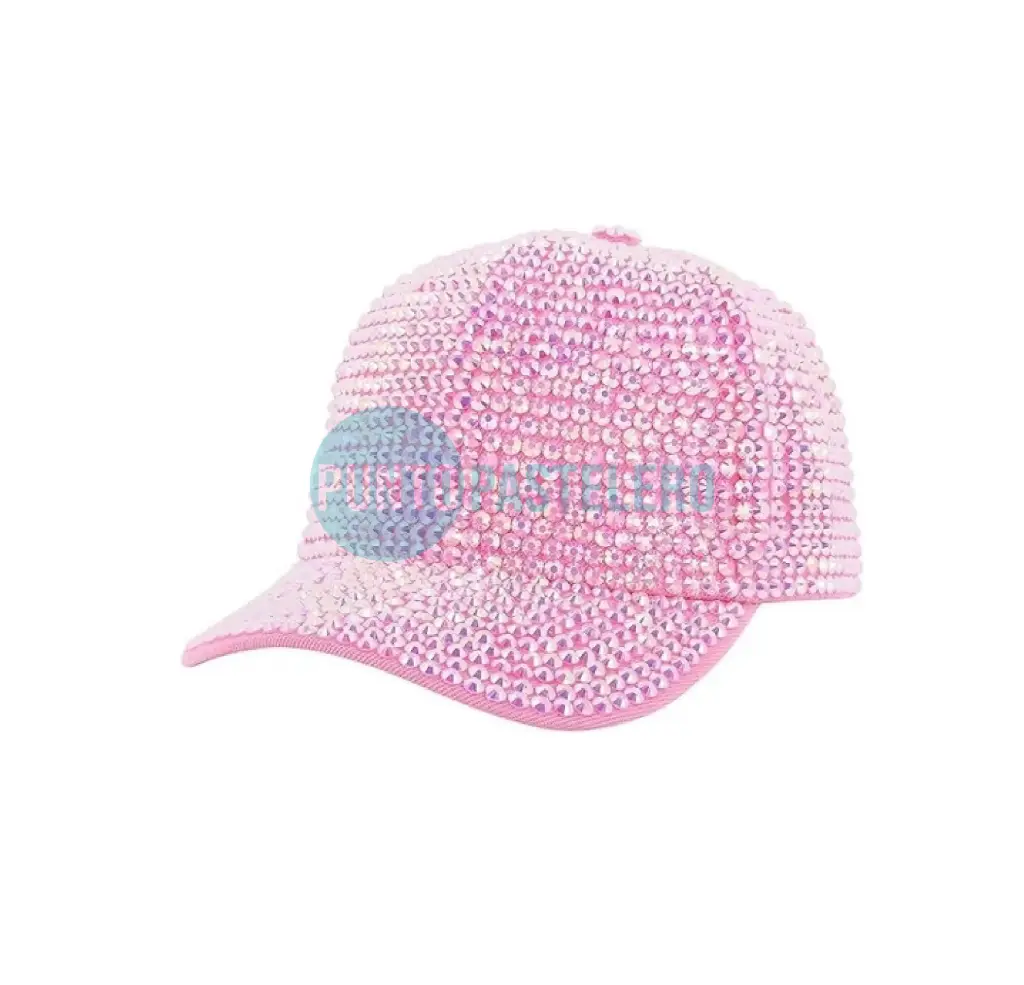 GORRA CON PIEDRAS STRASS (COLORES VARIOS)