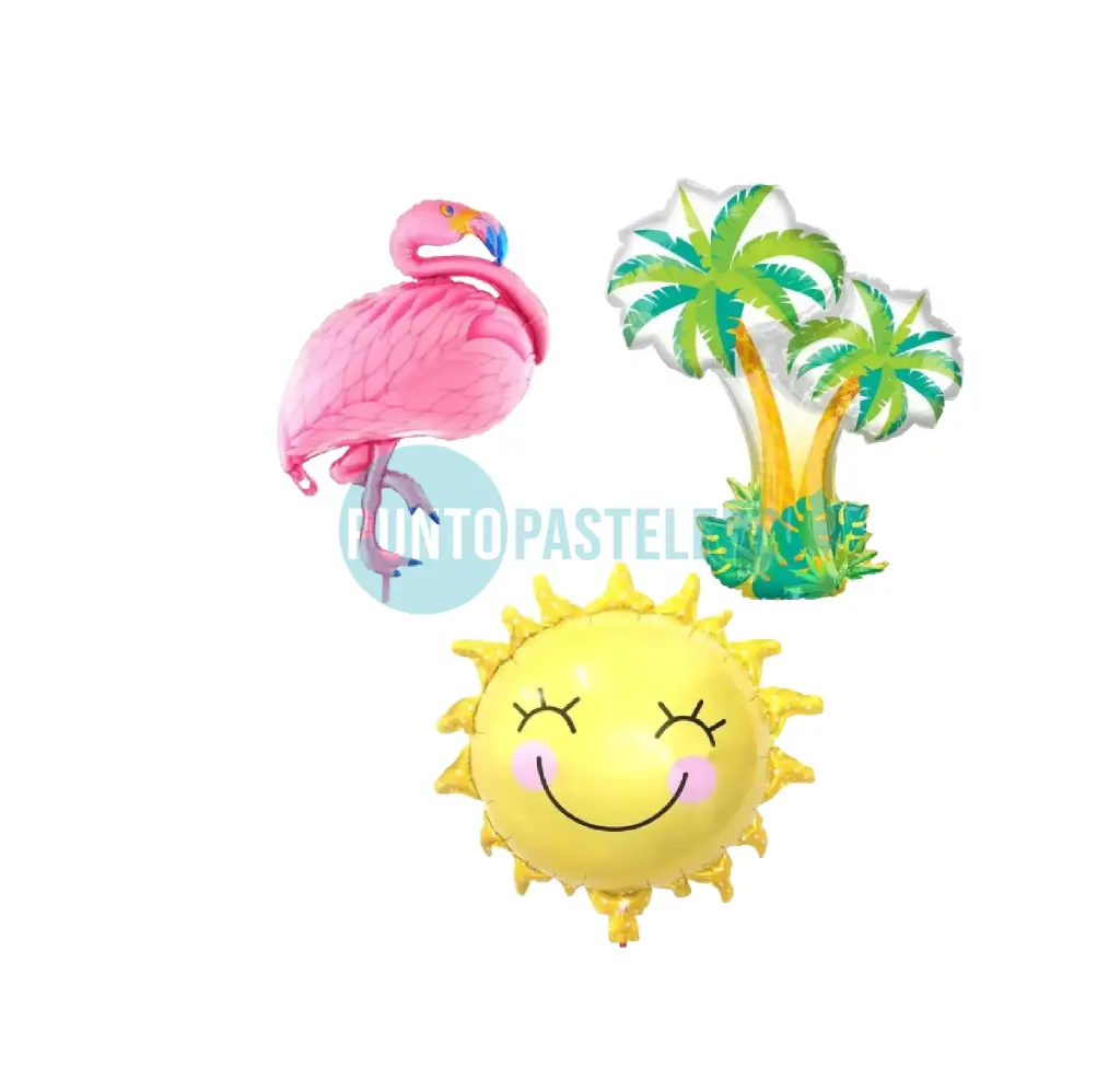 GLOBO METALIZADO FLAMENCO/SOL/PALMERAS 36 (CM) [3-3] [3-4] [3-5]