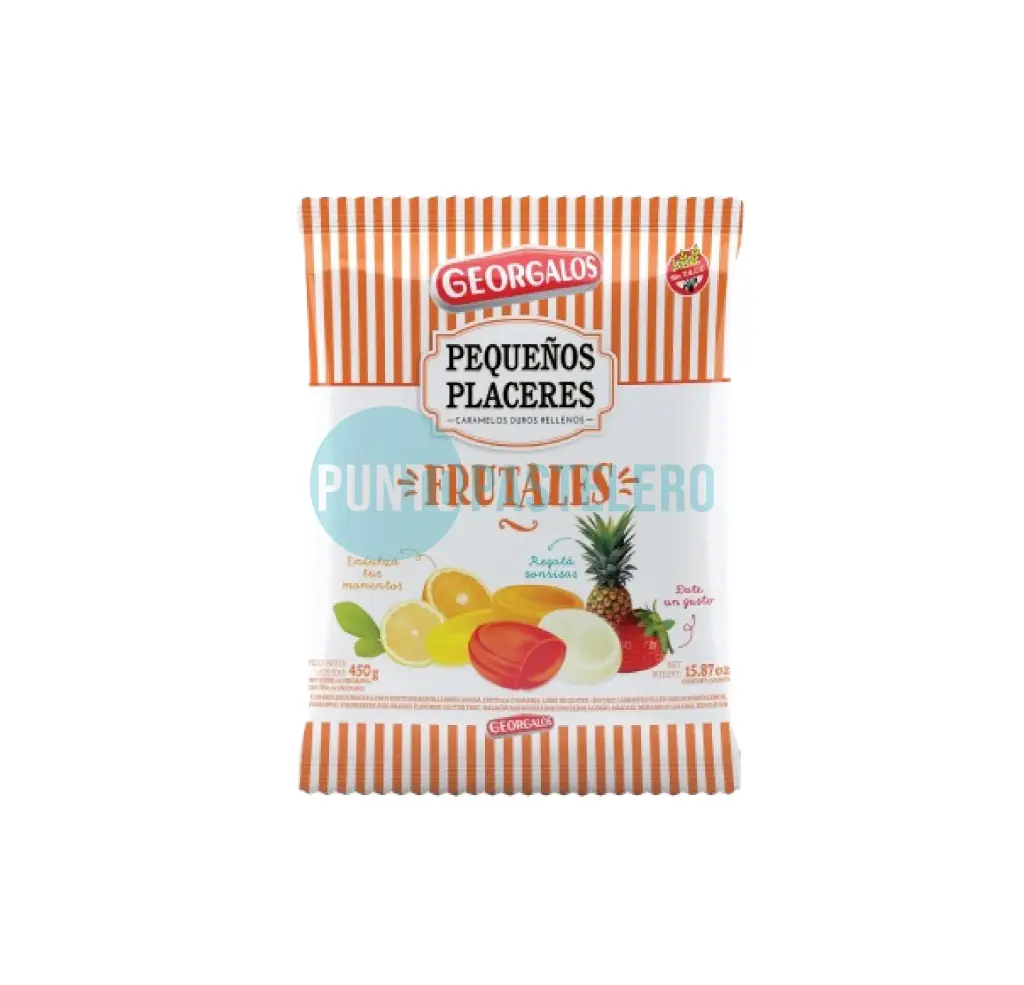 [7790380016489] CARAMELOS PEQUEÑOS PLACERES FRUTALES GEORGALOS (X 450 GR.)