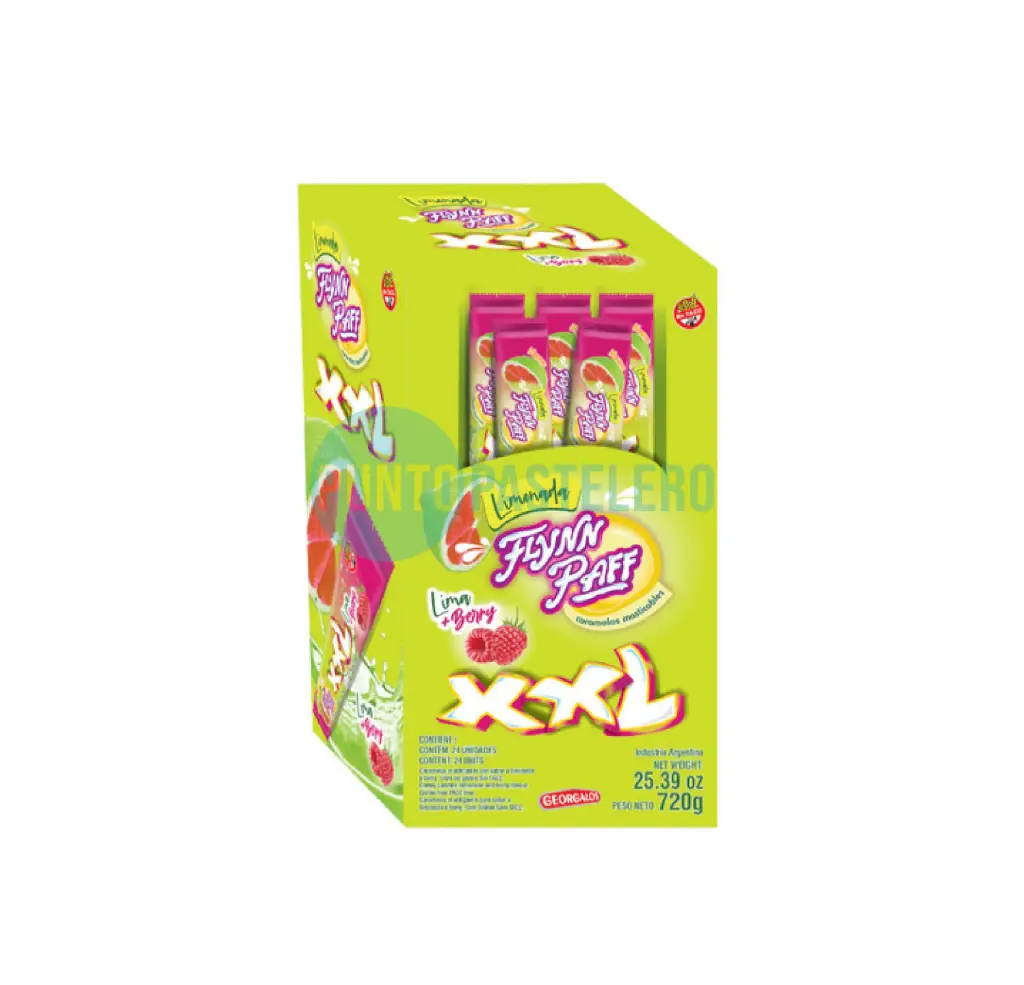 [7790380428244] FLYNN PAFF XXL (LENGUETAZO) LIMA Y FRAMBUESA (CAJA X 24 U.)