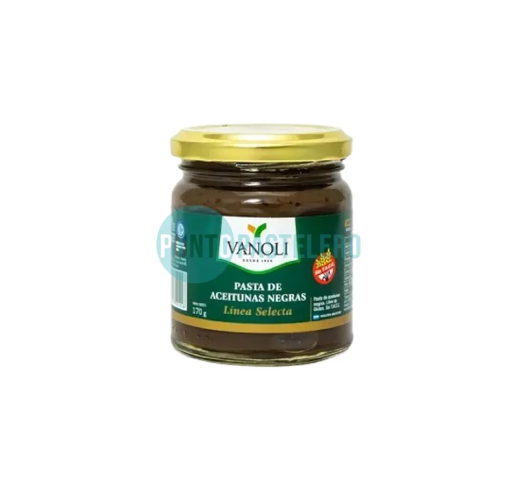 [7790127000948] PASTA DE ACEITUNA NEGRA VANOLI (X 170 GR.) (SIN TACC)