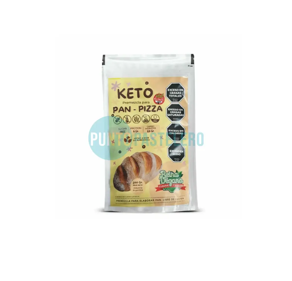 PREMEZCLA KETO PARA PAN Y PIZZA REINA FOOD (X 200 GR.) (SIN TACC)