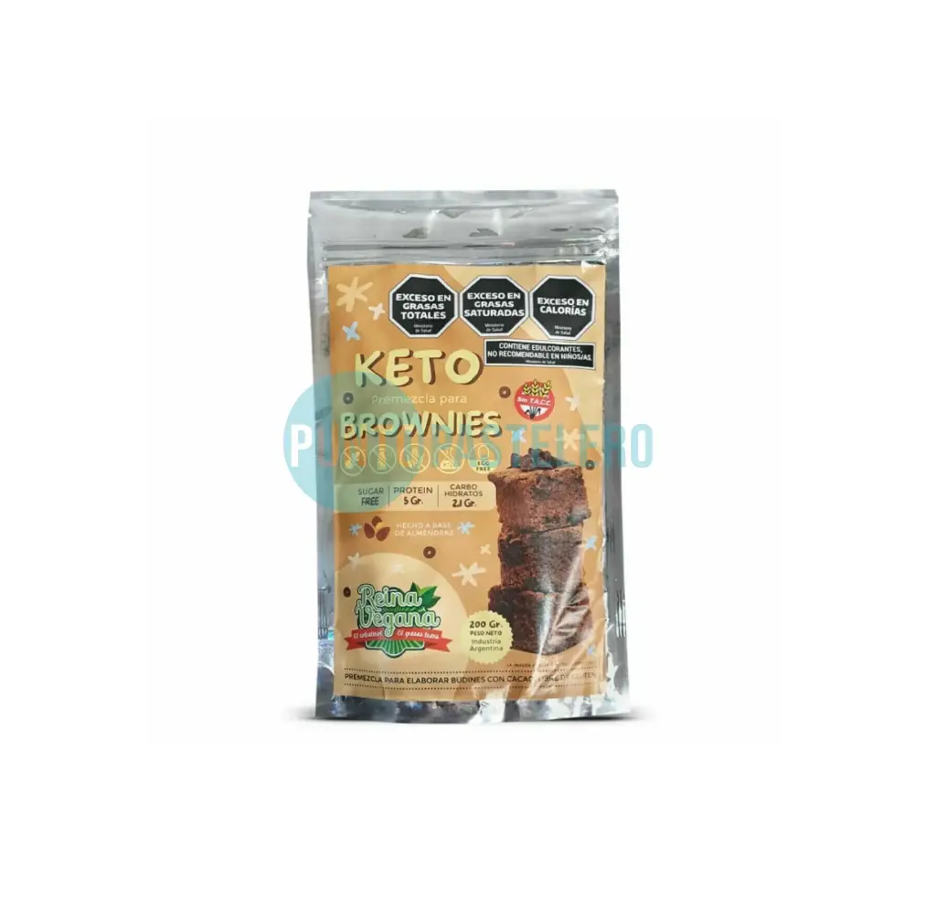 PREMEZCLA KETO PARA BROWNIE REINA FOOD (X 200 GR.) (SIN TACC)