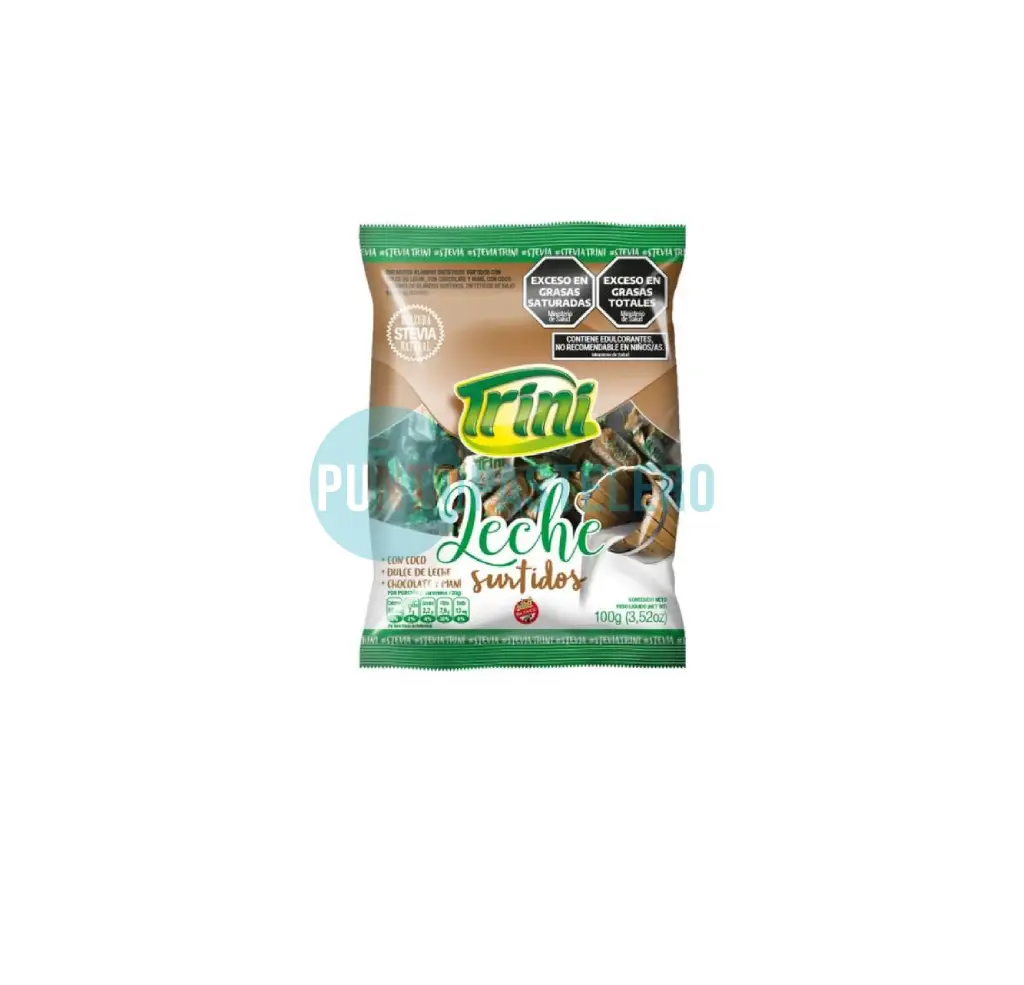 CARAMELOS SURTIDOS TRINI CON STEVIA (X 100 GR.) (SIN TACC) (SIN AZUCAR)
