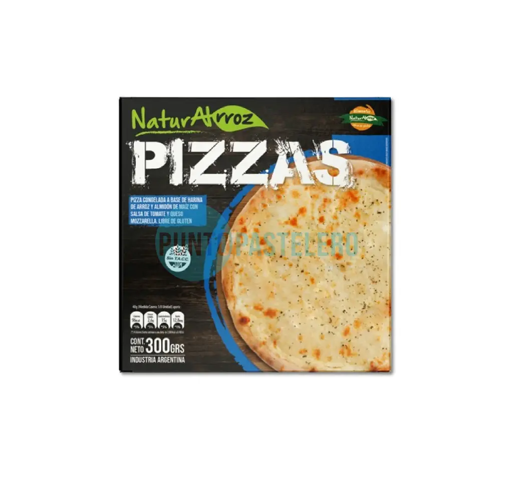 PIZZA DE MOZZARELLA NATURALRROZ (X 360 GR.) (SIN TACC)