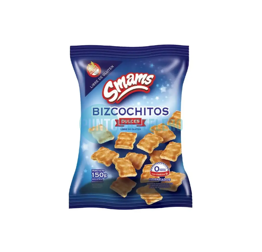 BIZCOCHITO AGRIDULCE SMAMS (X 150 GR.) (SIN TACC)