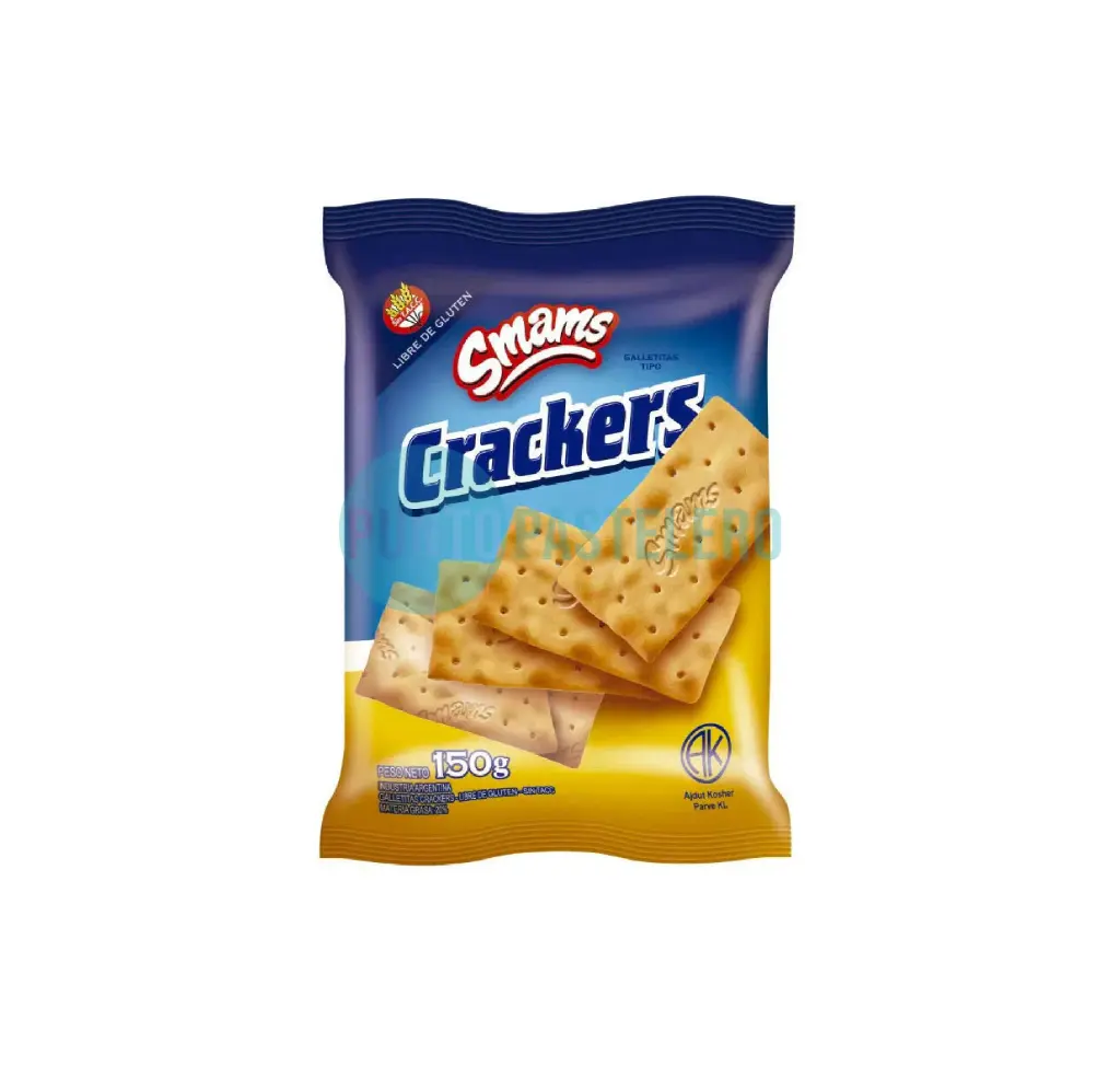CRACKERS CLASICAS SMAMS (X 150 GR.) (SIN TACC)