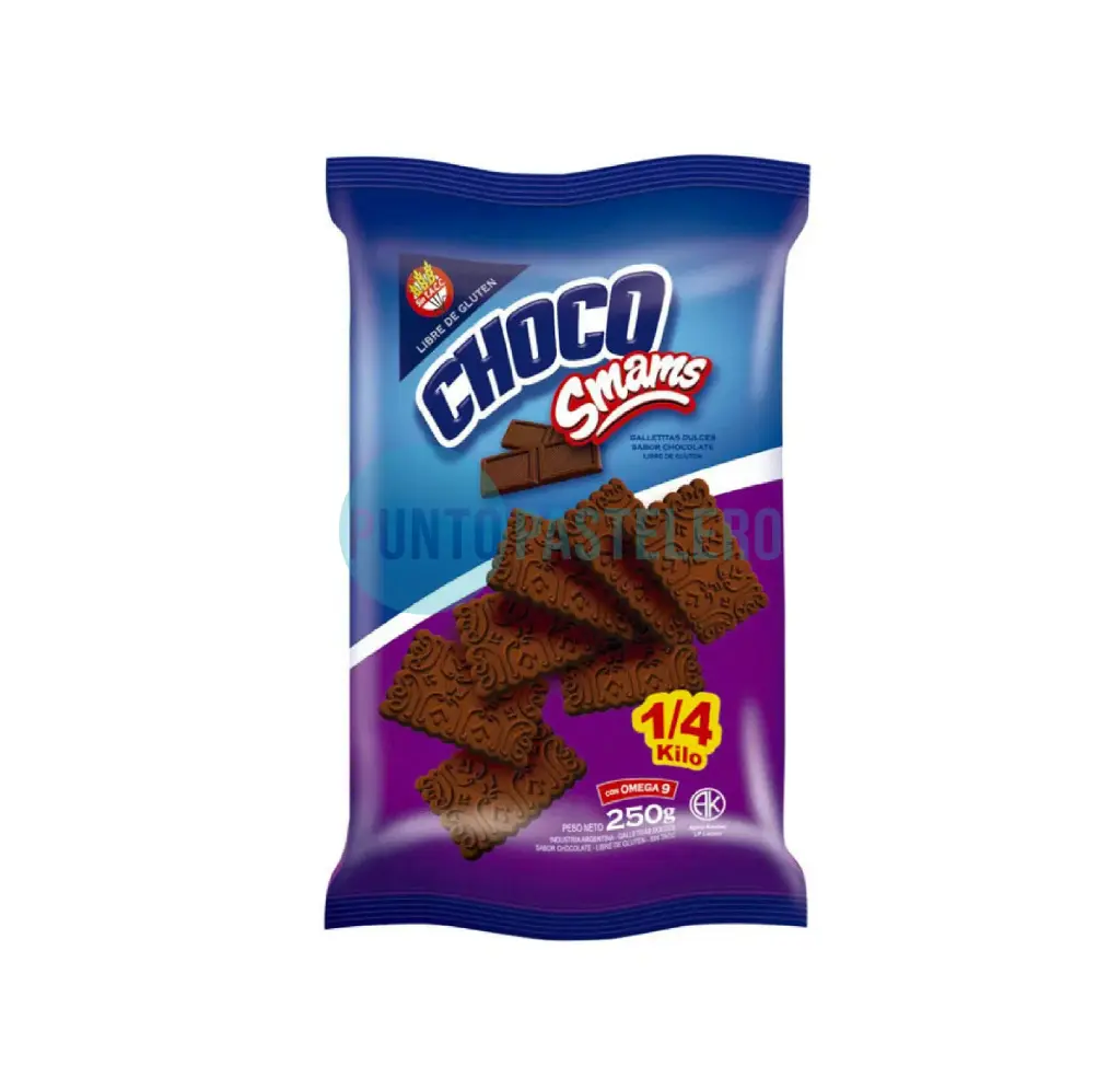 GALLETITAS CHOCOLATE SMAMS (X 200 GR.) (SIN TACC)
