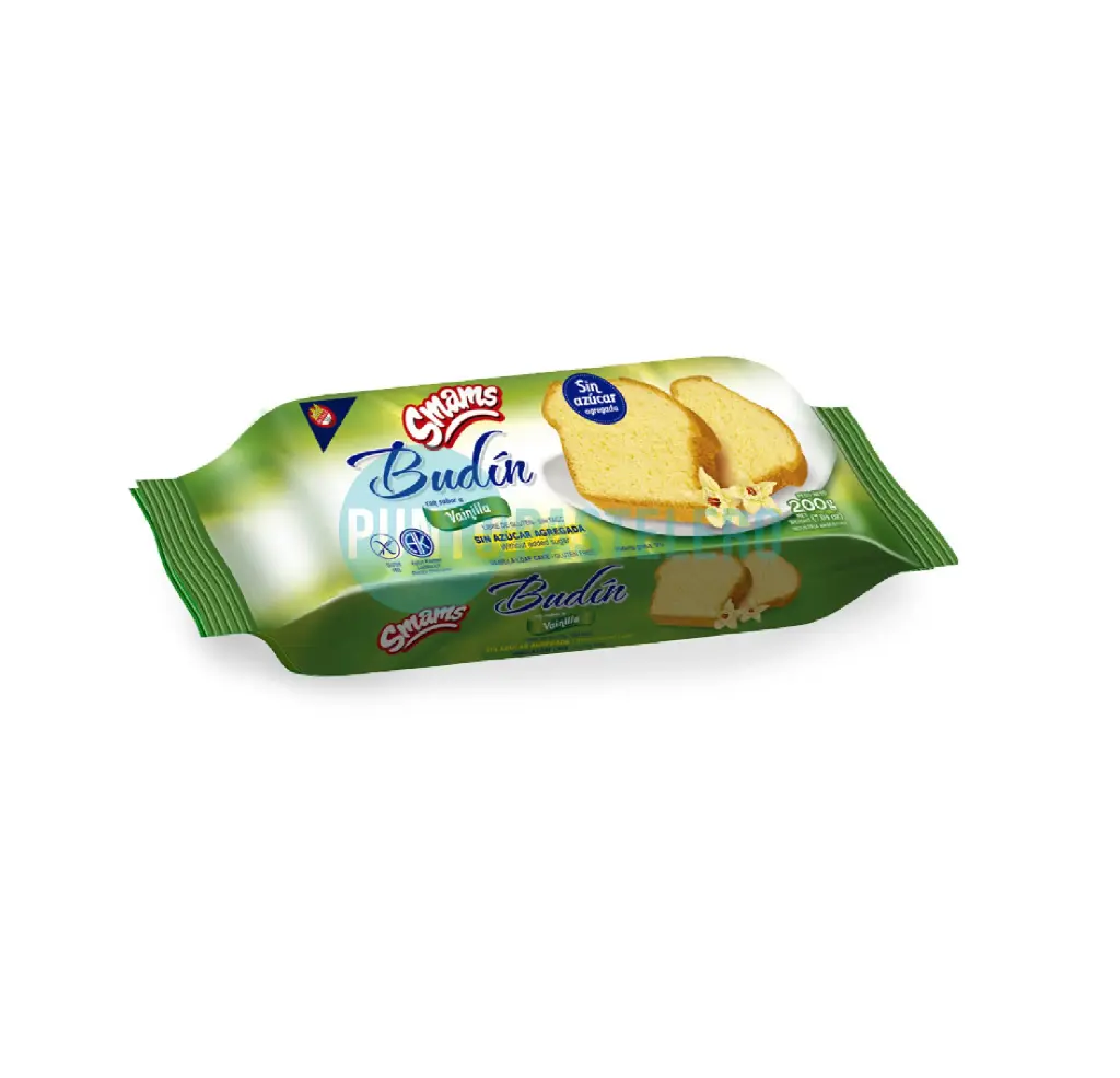 BUDIN DE VAINILLA SIN AZUCAR AGREGADO SMAMS (X 200 GR.) (SIN TACC)