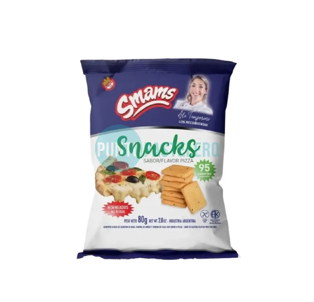 SNACKS SABOR QUESO SMAMS (X 80 GR.) (SIN TACC)