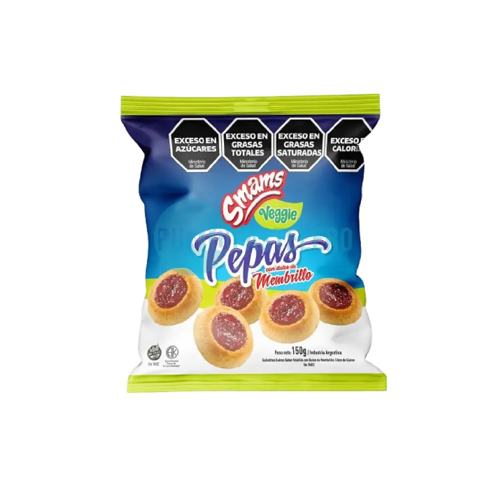 PEPAS MEMBRILLO VEGGIE SMAMS (X 150 GR.) (SIN TACC)