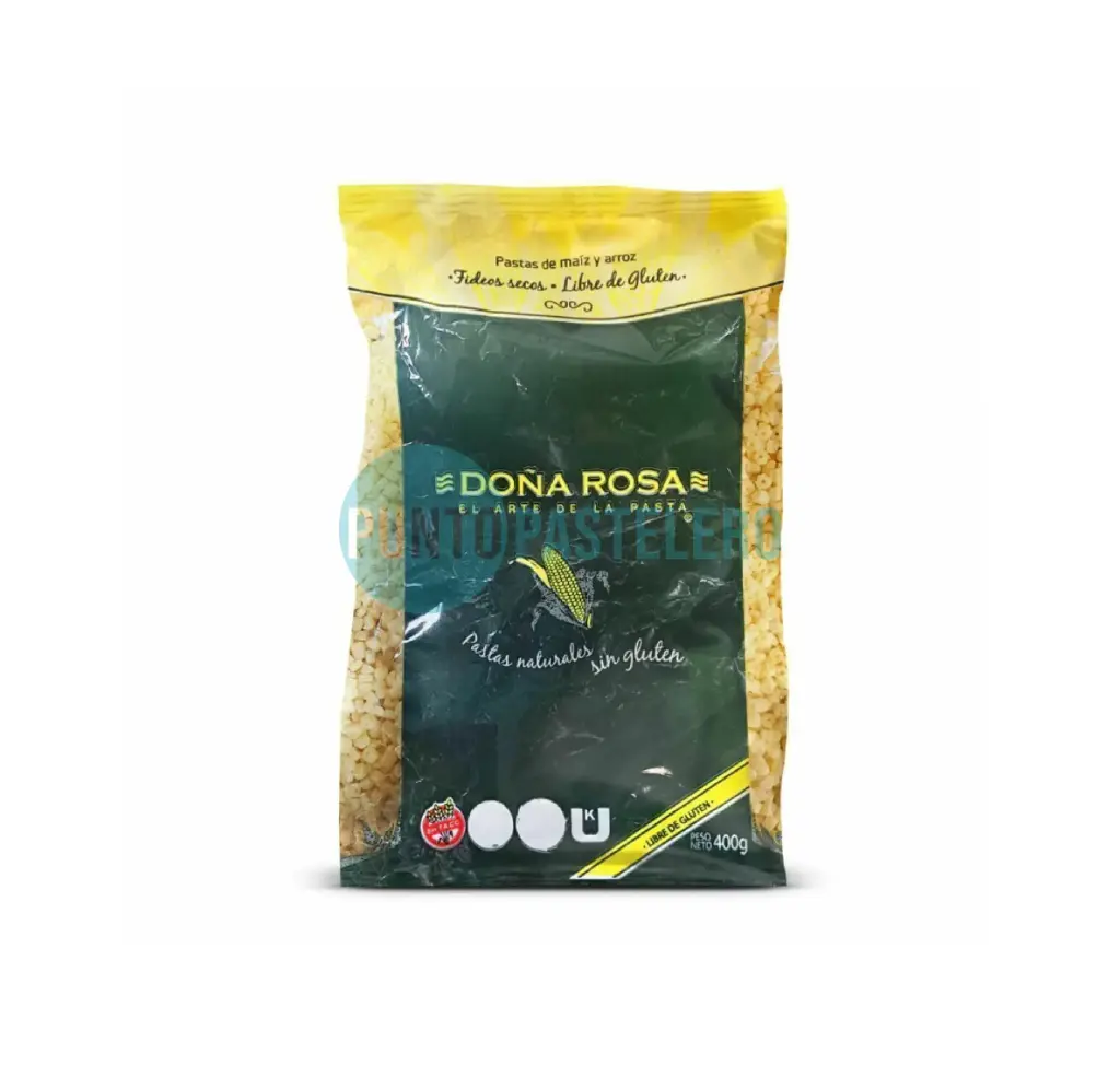 [7798183230729] FIDEOS DEDALITOS DOÑA ROSA (X 400 GR.) (SIN TACC)