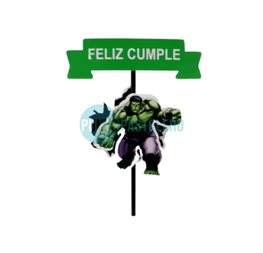 ADORNO PINCHE FELIZ CUMPLE HULK