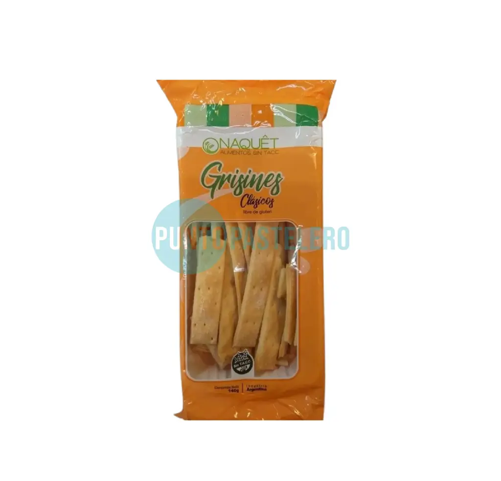 GRISINES CLASICOS NAQUET (X 140 GR.) (SIN TACC)