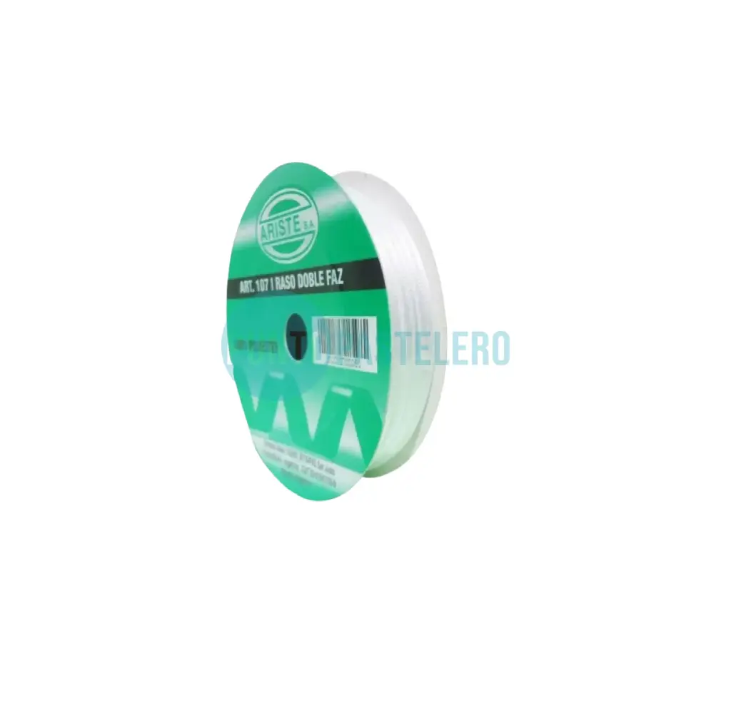 ROLLO CINTA RASO Nº2 BLANCO (X 10 MT.)