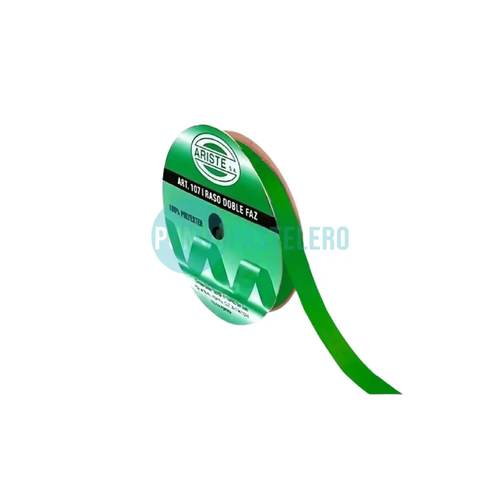 ROLLO CINTA RASO Nº2 VERDE (X 10 MT.)