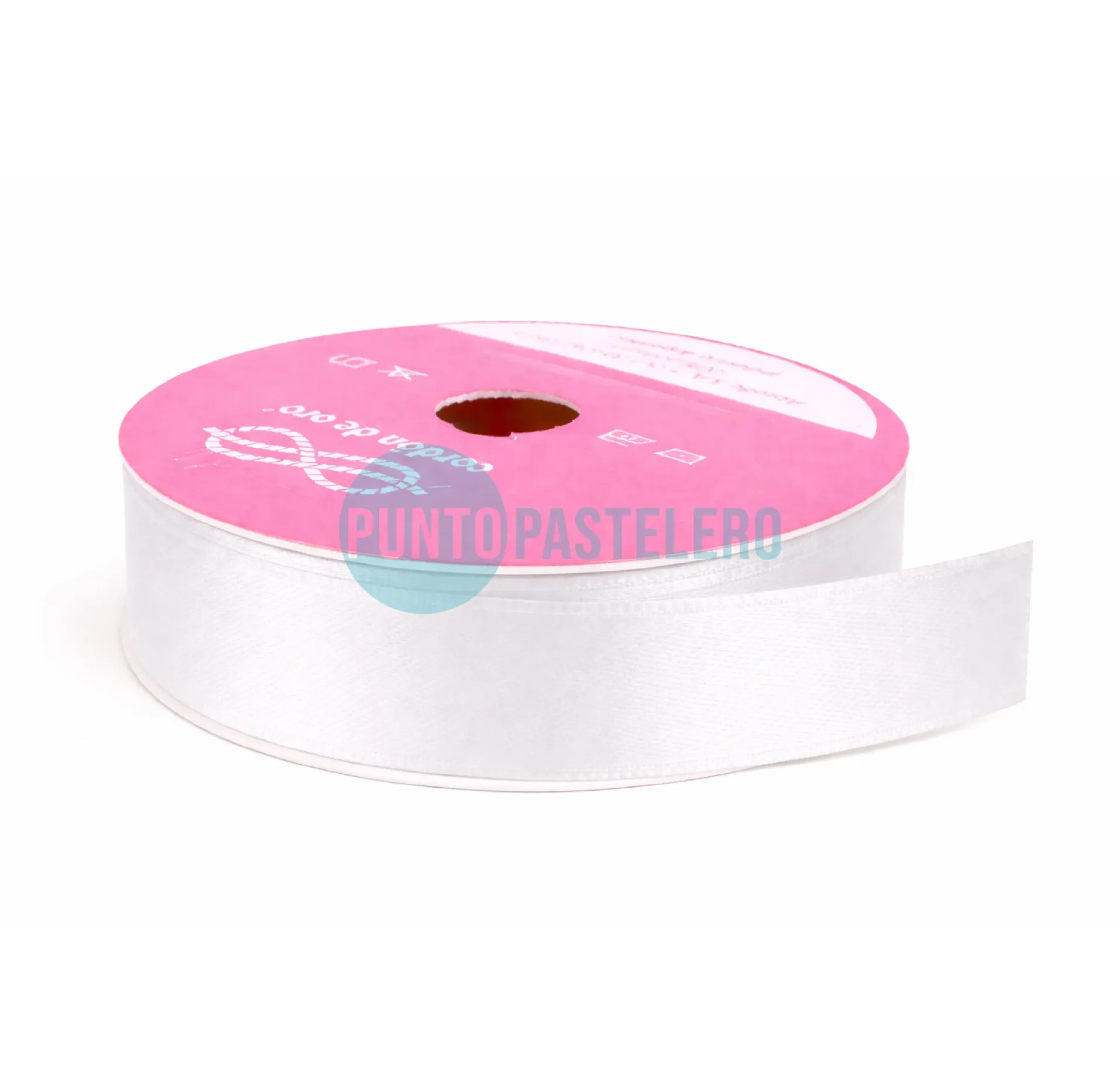 ROLLO CINTA RASO Nº3 BLANCO (X 10 MT.)