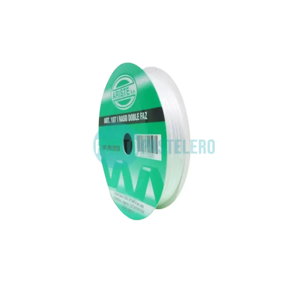 ROLLO CINTA RASO Nº3 BLANCO (X 10 MT.)