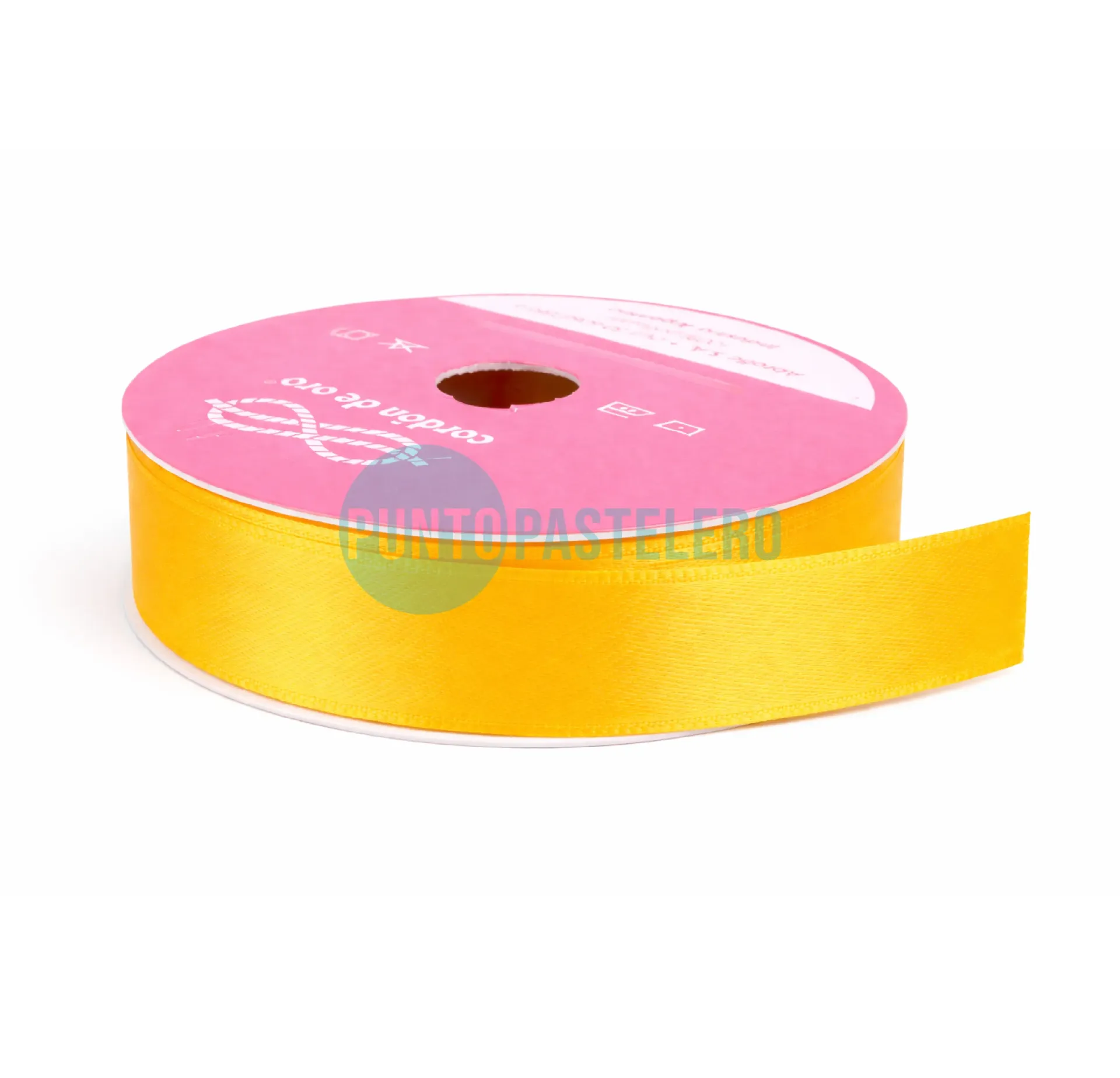 ROLLO CINTA RASO Nº3 AMARILLO (X 10 MT.)