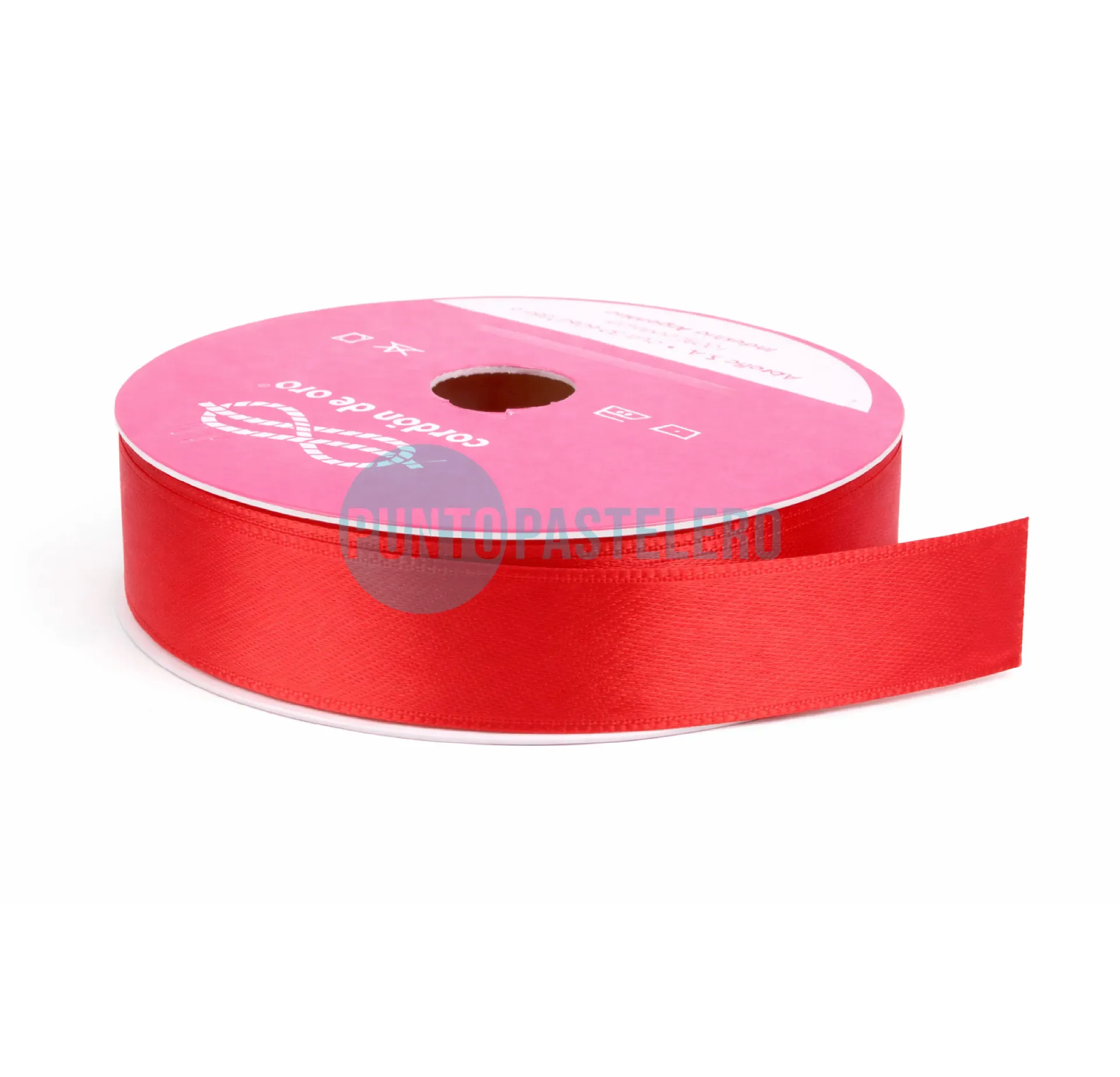 ROLLO CINTA RASO Nº3 ROJA (X 10 MT.)