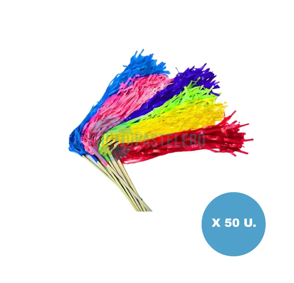 PORRA DE SEDA MULTICOLOR (X 50 U.)