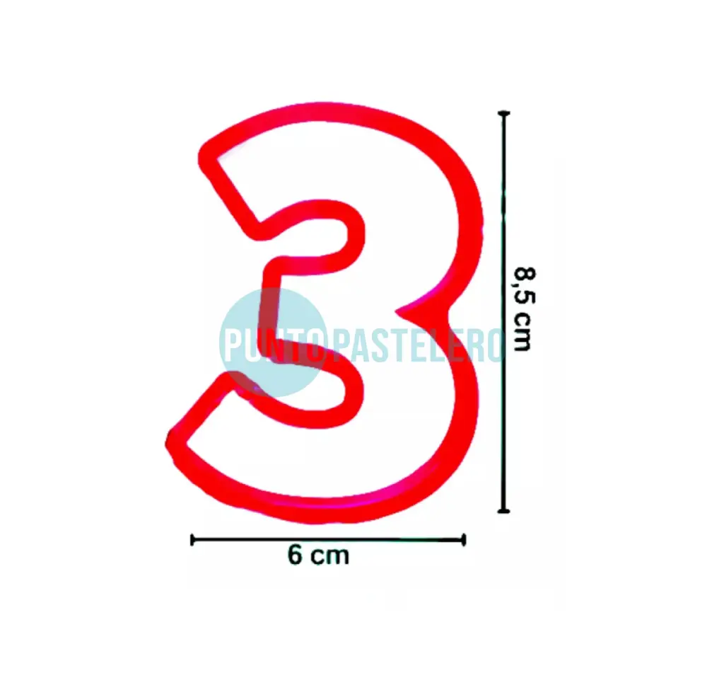CORTANTE MARCADOR PLASTICO NUMERO 3 [9-4]